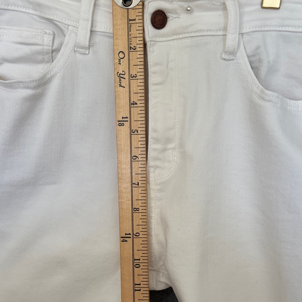 Judy Blue Women Stretch Capri Cropped Jean Pant 31 Cream (White) - Picture 6 of 7